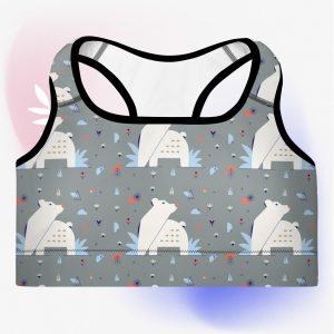 bear nature guide yoga padded sports bra