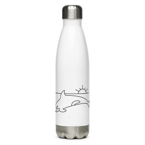 orca nature guide stainless steel water bottle