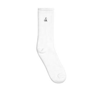 fox nature guide embroidered socks