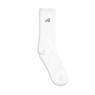 lion nature guide embroidered socks