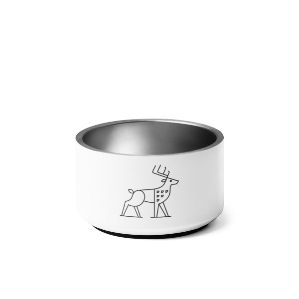 deer nature guide pet bowl