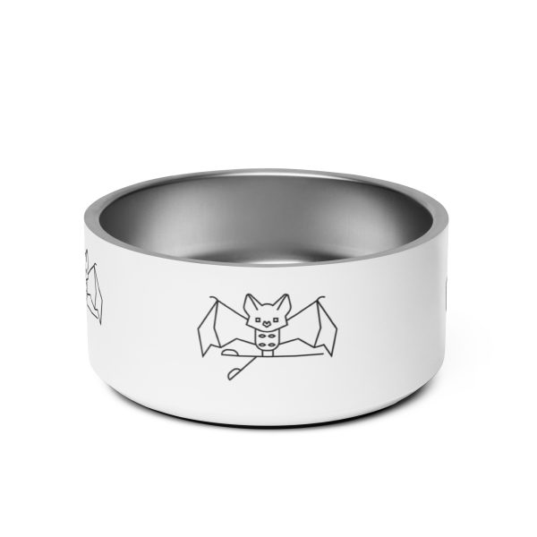 bat nature guide pet bowl