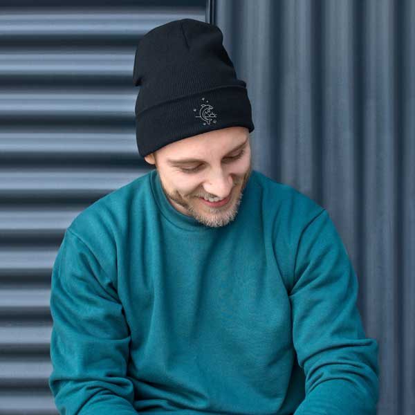 dolphin nature guide embroidered beanie