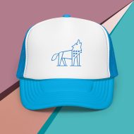 foam trucker hat with your nature guide (wolf)