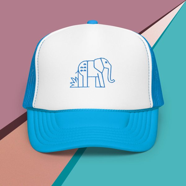 foam trucker hat with your nature guide (elephant)