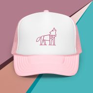 foam trucker hat with your nature guide (wolf)