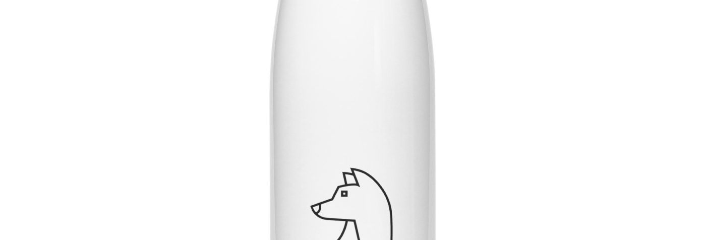 fox nature guide stainless steel water bottle