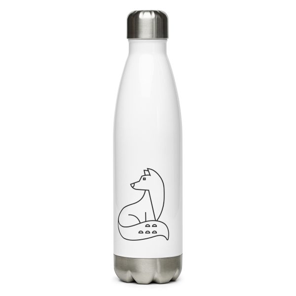 fox nature guide stainless steel water bottle