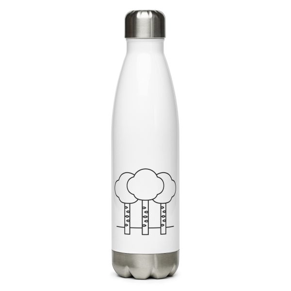 aspen tree nature guide stainless steel water bottle