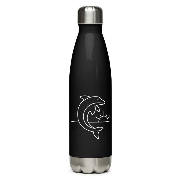 dolphin nature guide stainless steel water bottle