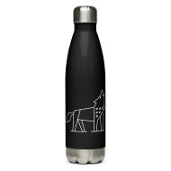 dolphin nature guide stainless steel water bottle