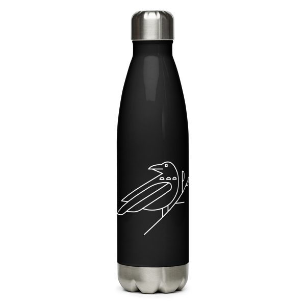 raven nature guide stainless steel water bottle