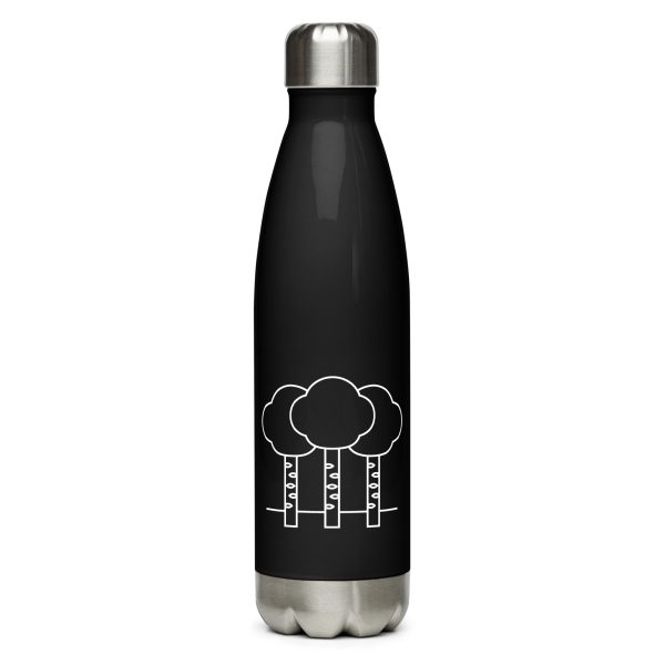 aspen tree nature guide stainless steel water bottle