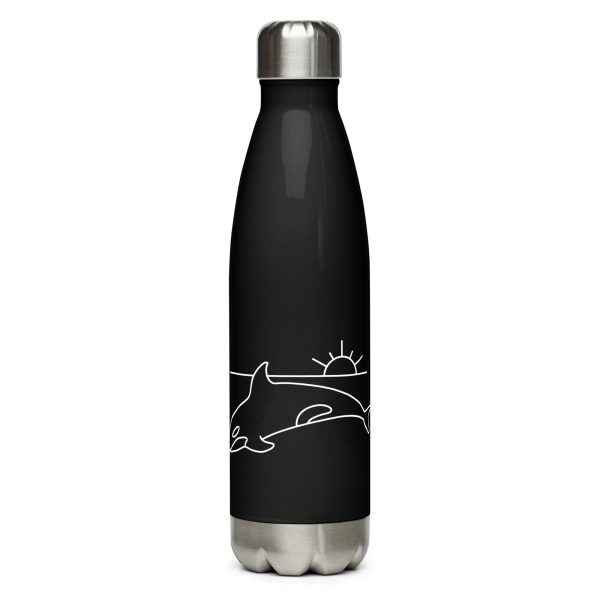 orca nature guide stainless steel water bottle