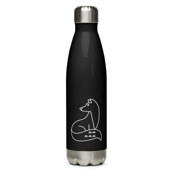 fox nature guide stainless steel water bottle