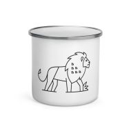 lion nature guide mug