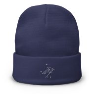 raven nature guide embroidered beanie