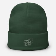 horse nature guide embroidered beanie