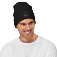 lion nature guide embroidered beanie