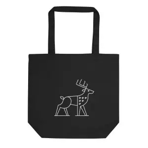 deer nature guide tote bag