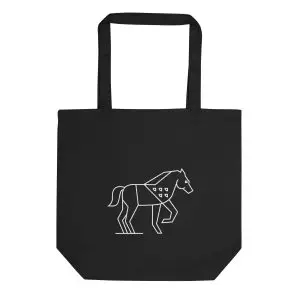 horse nature guide tote bag