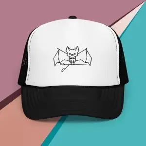 foam trucker hat with your nature guide (bat)