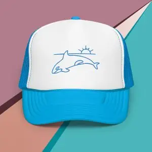 foam trucker hat with your nature guide (orca)
