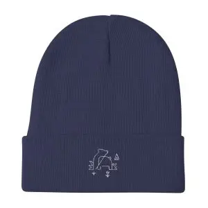 bear nature guide embroidered beanie