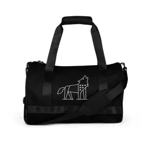 wolf nature guide gym bag