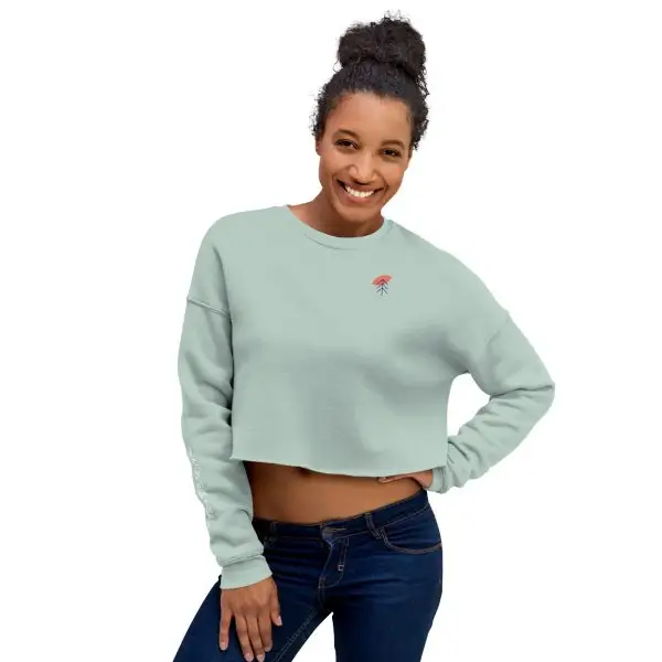 earth element crop sweatshirt