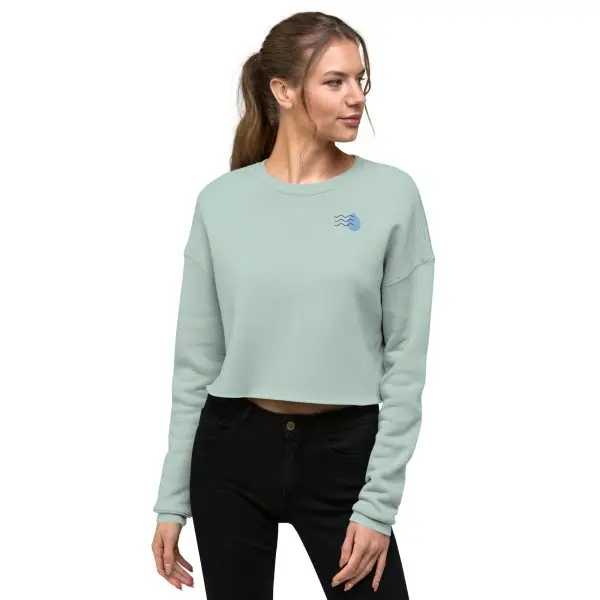 water element crop sweatshirt