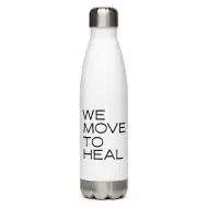 we move to heal stainless steel water bottle