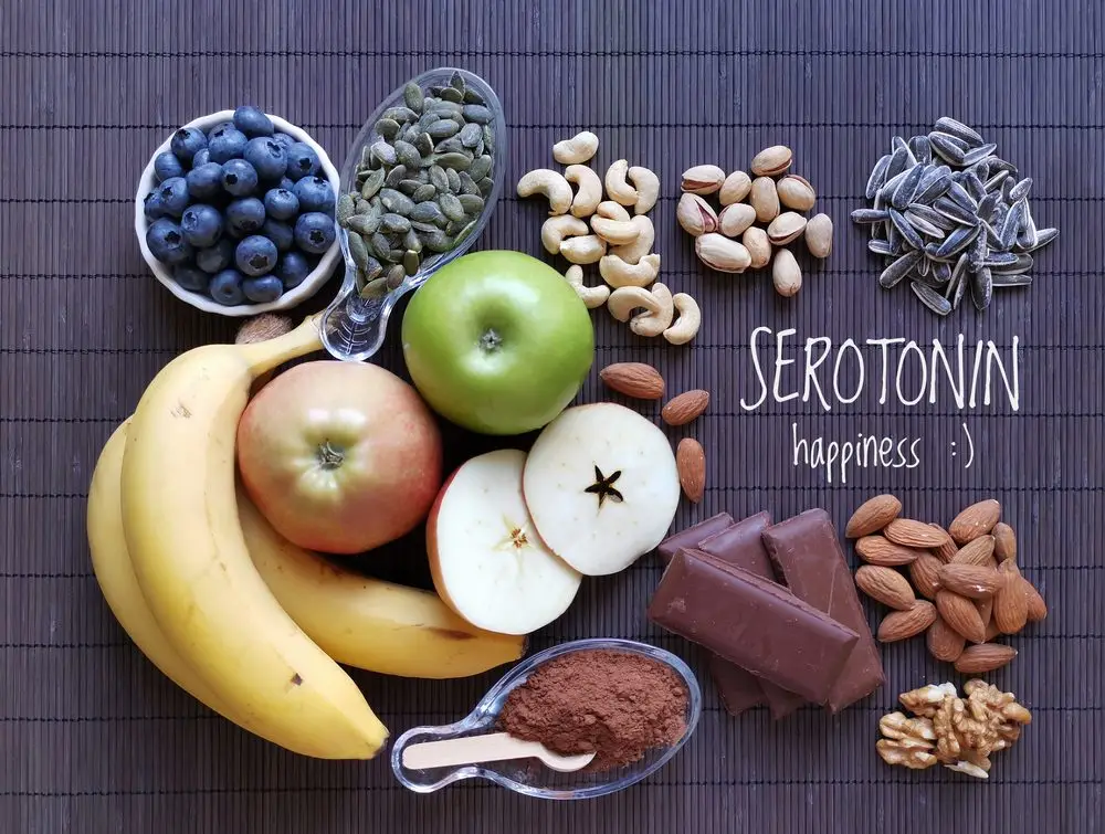 serotonin boosting,foods.,assortment,of,food,for,good,mood,,happiness,,better