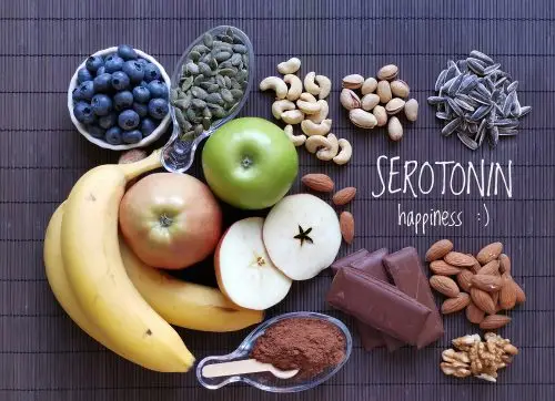 serotonin boosting,foods.,assortment,of,food,for,good,mood,,happiness,,better