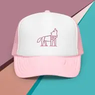 foam trucker hat with your nature guide (wolf)