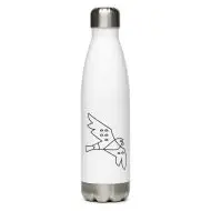 hawk nature guide stainless steel water bottle