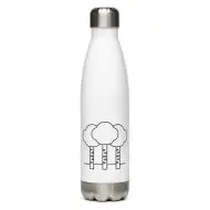 aspen tree nature guide stainless steel water bottle