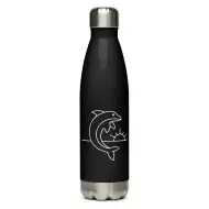 dolphin nature guide stainless steel water bottle