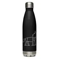 dolphin nature guide stainless steel water bottle