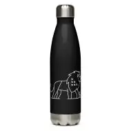 lion nature guide stainless steel water bottle