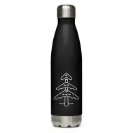 cedar tree nature guide stainless steel water bottle