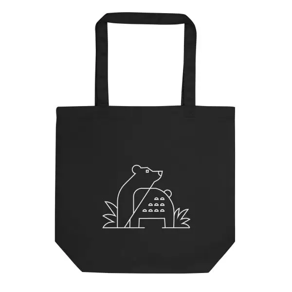 bear nature guide tote bag