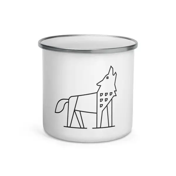 wolf nature guide mug