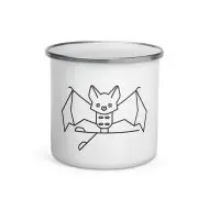 bat nature guide mug