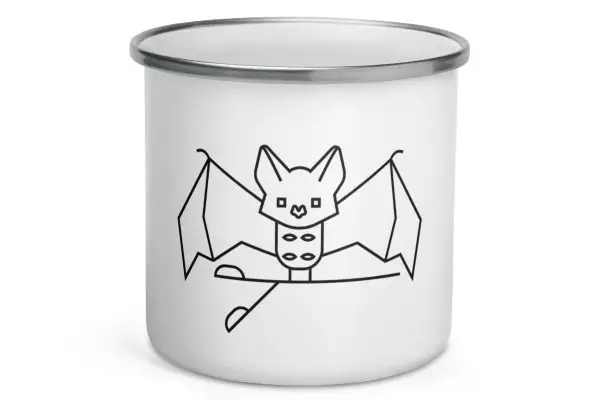bat nature guide mug