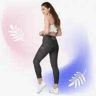 bat nature guide yoga leggings