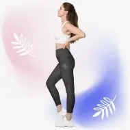 owl nature guide yoga leggings