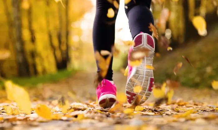 close,up,of,feet,of,a,runner,running,in,autumn