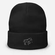 horse nature guide embroidered beanie