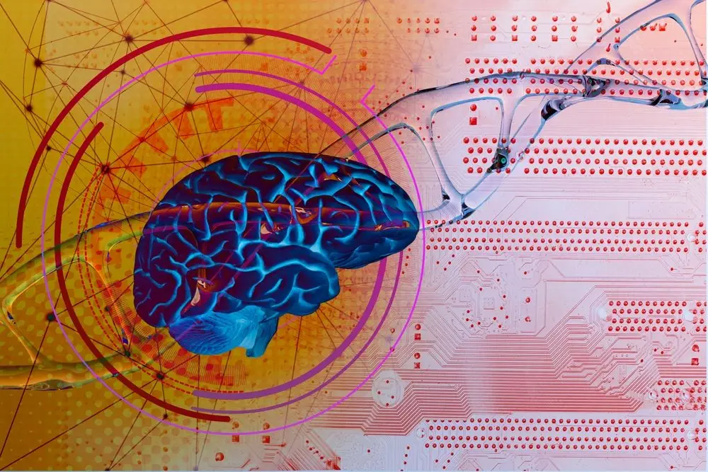 human,brain,on,dna,helix,background,,deoxyribonucleic,acid,,nucleic,acid